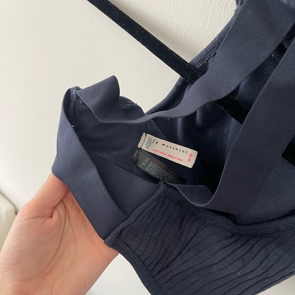 Free People Navy High Neck Workout tank - Picture 4 of 4